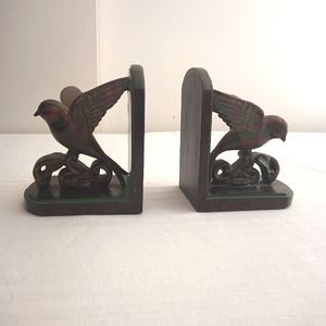 Beautiful bird bookends